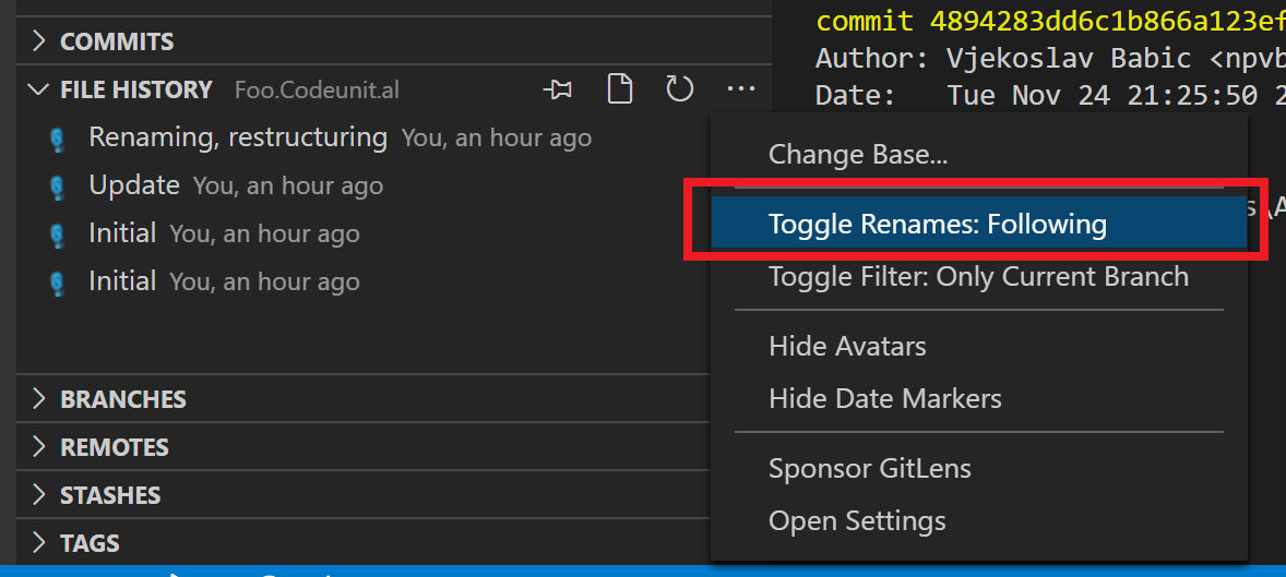 Understanding renaming/moving files with git